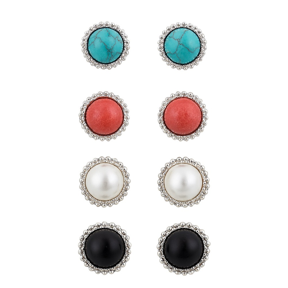 Timeless Quartet Stud Earring Set